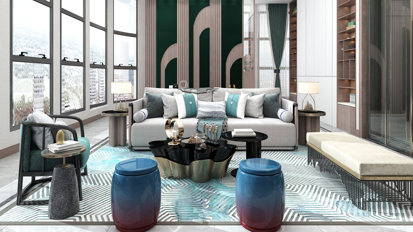 香醍水岸新中式大平層裝修設(shè)計(jì)案例