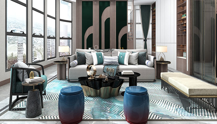 新中式大平層裝修設(shè)計(jì)案例