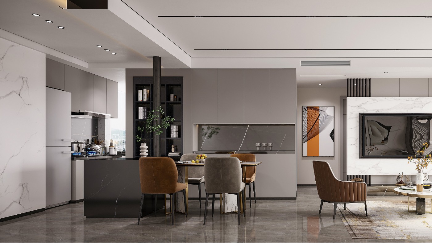 大平層現(xiàn)代簡(jiǎn)約裝修設(shè)計(jì)案例