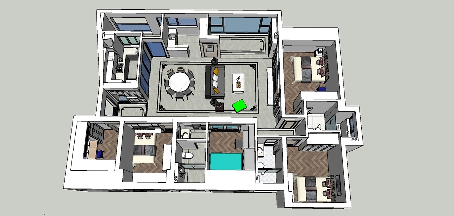 大平層裝修設(shè)計(jì)圖