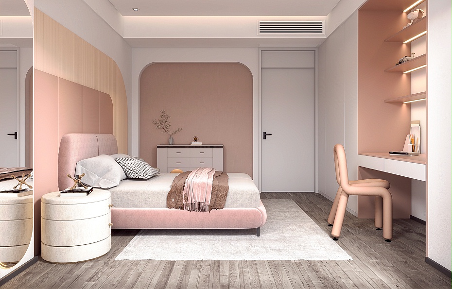 復(fù)式樓裝修設(shè)計(jì)女孩房