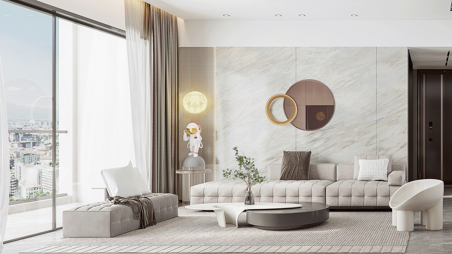 京基御景中央大平層設(shè)計(jì)案例-泓壹設(shè)計(jì)